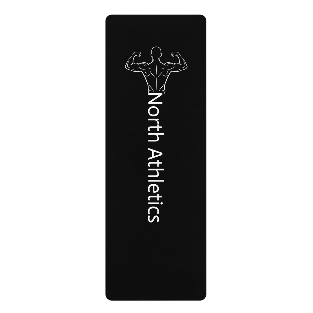 North Athletics Rubber Yoga Mat — Non-Slip Workout & Pilates Mat with Muscle Graphic