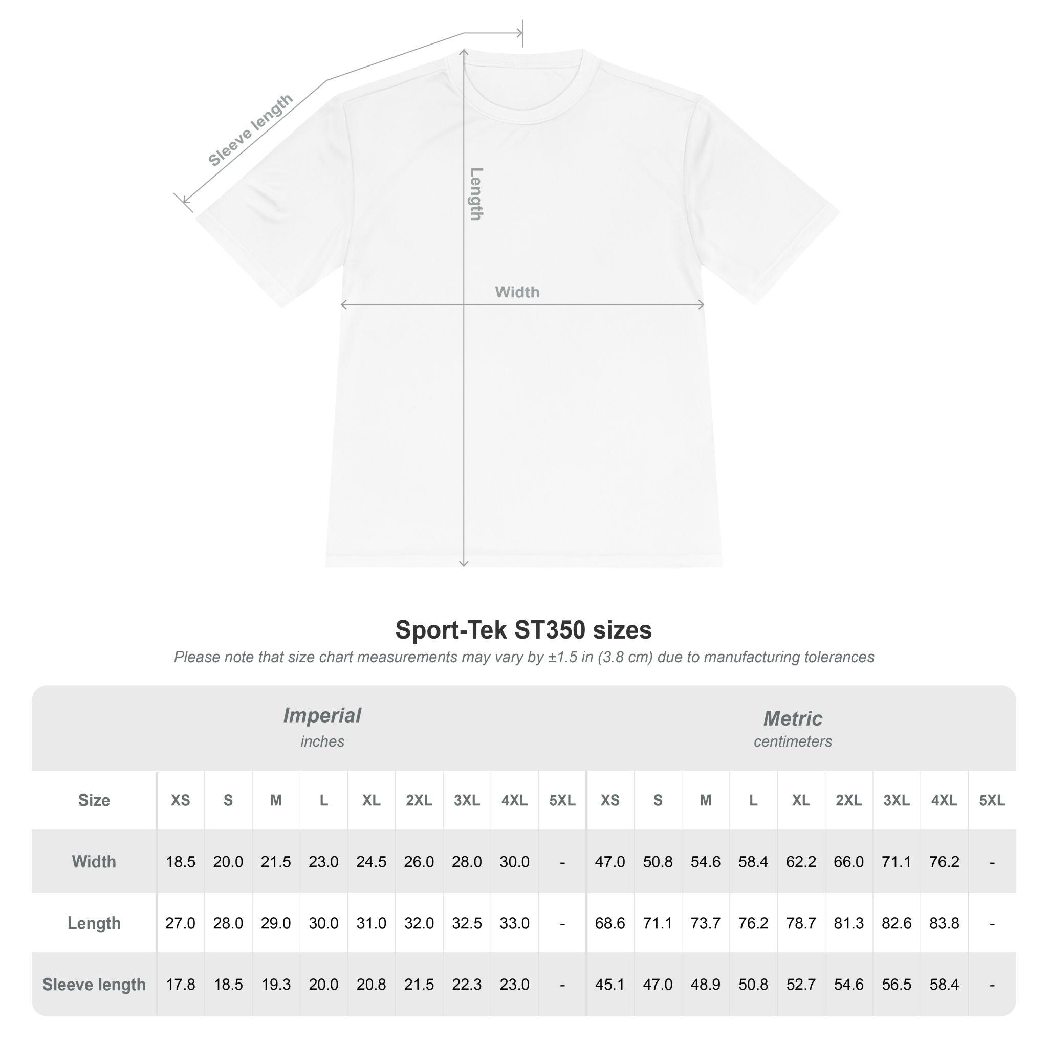 North Athletics Moisture-Wicking Tee — "Athletic Shirt